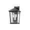 Z-Lite Beacon 2 Light Outdoor Wall Sconce, Black & Clear Beveled 568M-BK - alternate 1